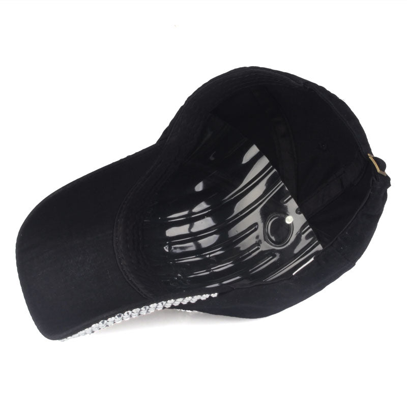 Baseball caps for women and men Casual Rhinestones Skull cap new fashion high quality Unisex hat Female Peaked cap