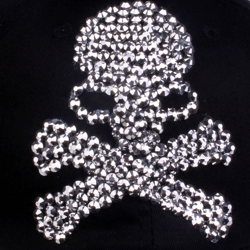 Baseball caps for women and men Casual Rhinestones Skull cap new fashion high quality Unisex hat Female Peaked cap
