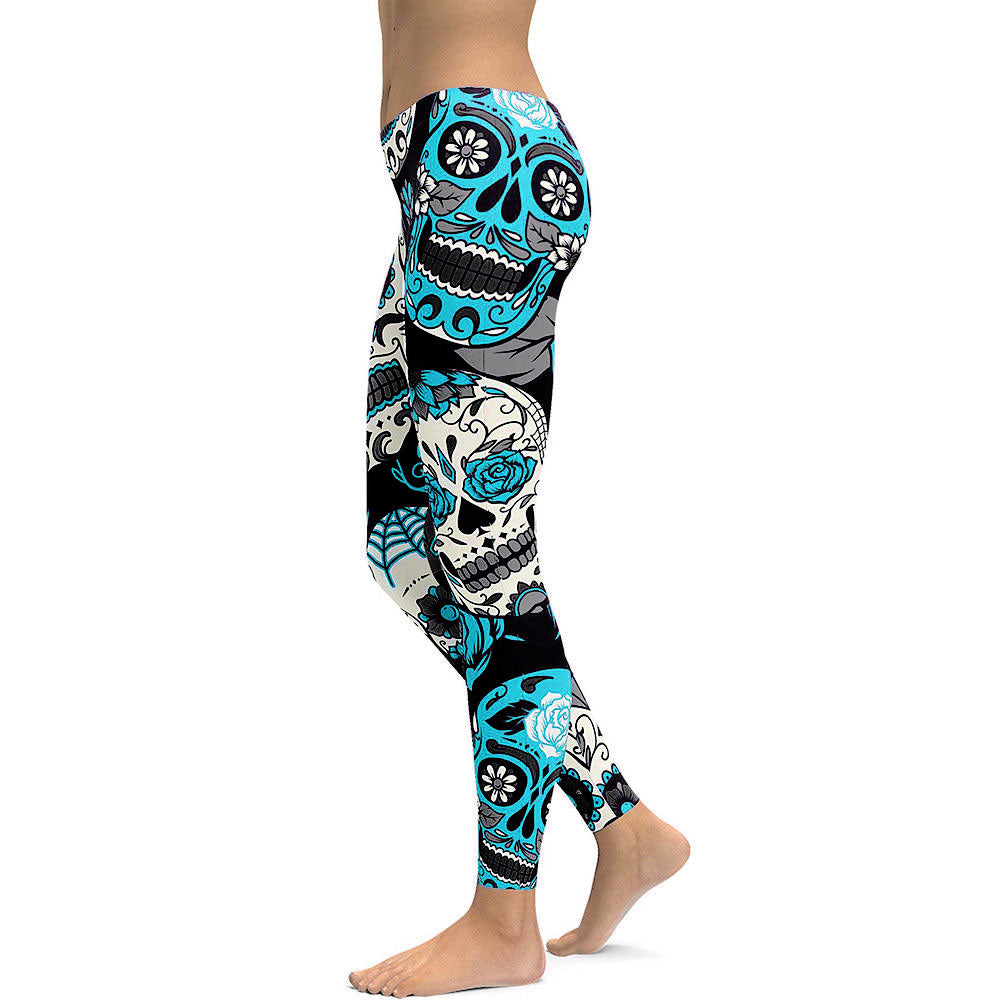 Sugar Skull Women Leggings Sugar 3D Printed Leggings
