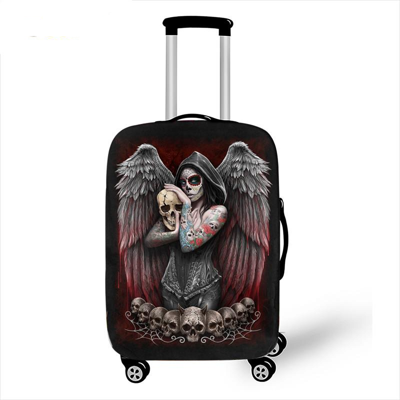 Death Angel Skull / Grim Reaper Luggage Protective Covers Elastic Travel Accessories Trolley Suitcase Dust Cover For 18-28 inch