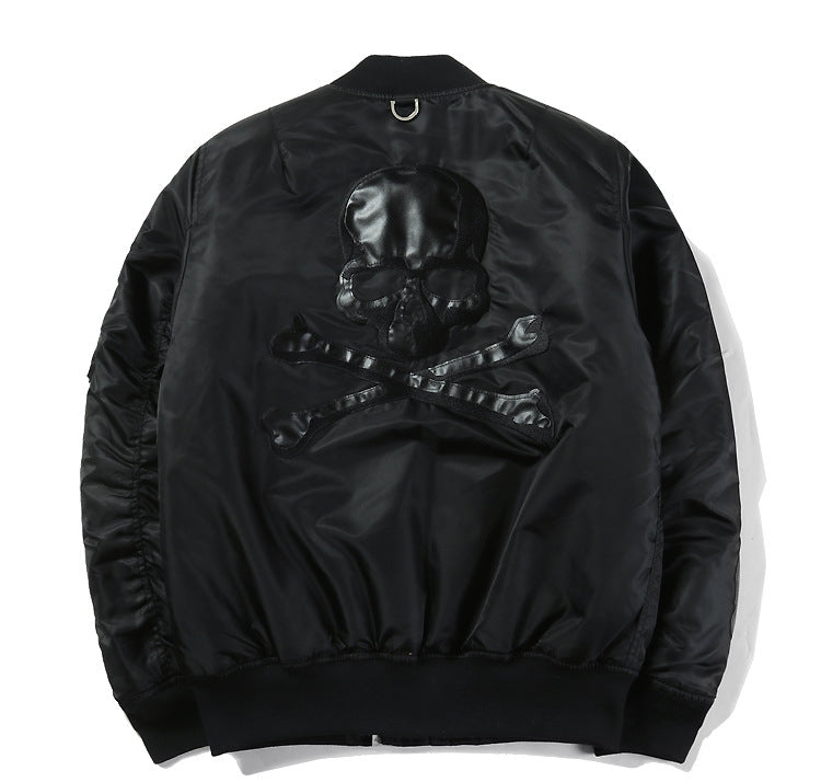 Best Version Mastermind Japan MMJ Street Brand Dark Style Women Men Ma1 Bomber Jacket Coat Skull Embroider Men Jackets