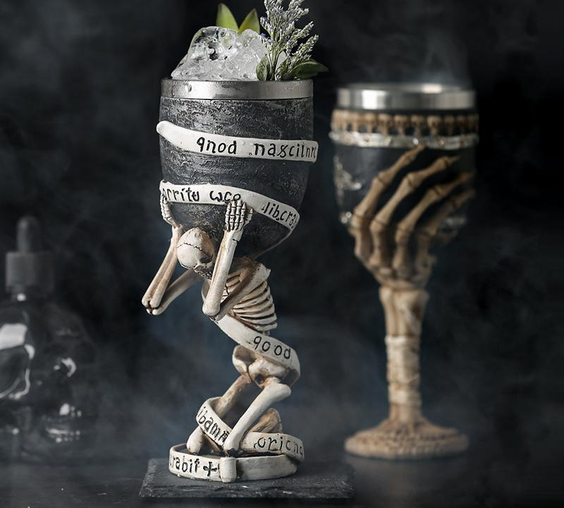 Skull Goblet Retro Claw Wine Glass Gothic Cocktail Glasses Wolf Whiskey Cup Party Bar Drinkware