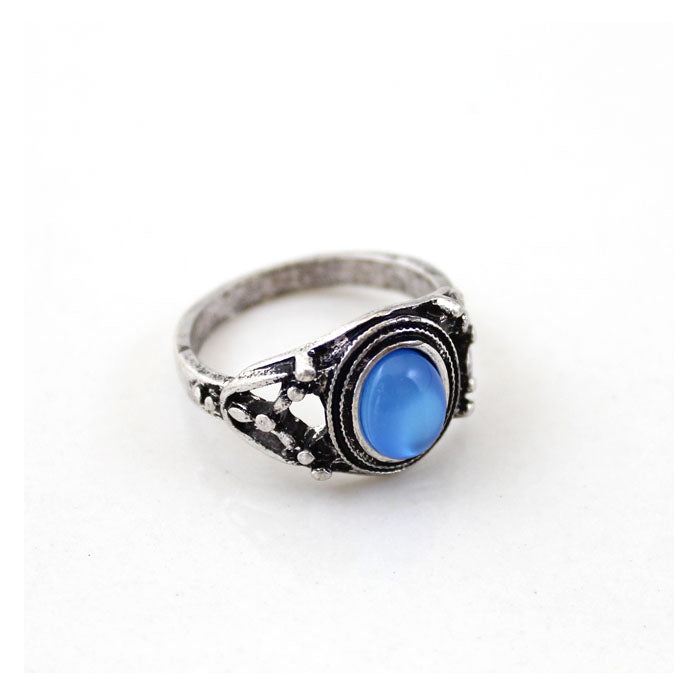 New Hot Bohemian Elephants Ring 10pcs Stone Retro Boho Rings Leaf Eyes same kinds Statement Rings Sets for Women