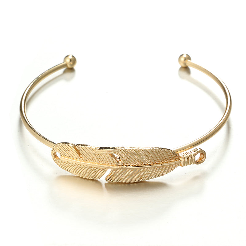 Vintage Leaf Deer Snowflake Bracelets Set for Women Girl Metal Letter Bracelet Statement Pulseras Mujer 5021
