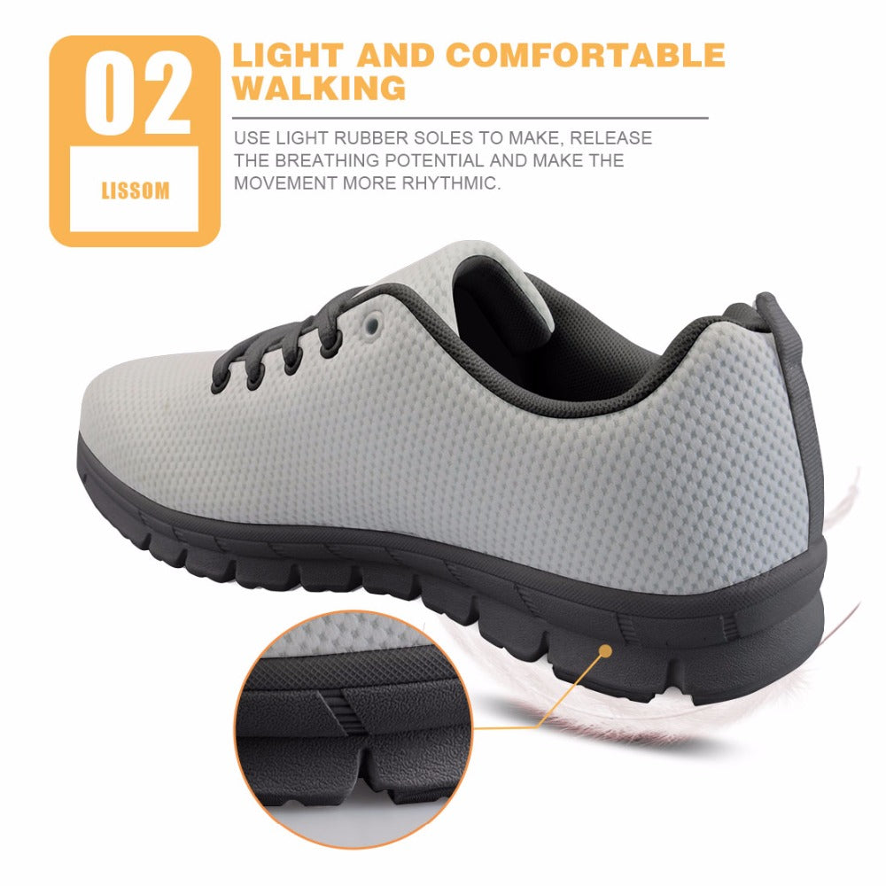 Sugar Skull Printed Running Shoes Lightweight Mesh Men's Shoes Flats Outdoor Sport Shoes