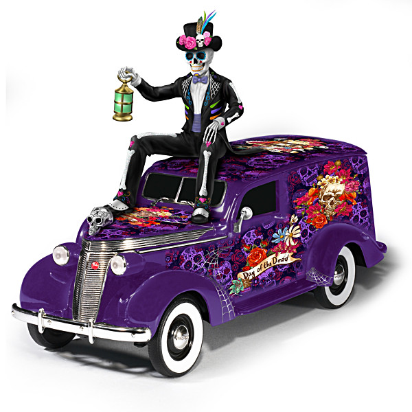 Sugar Skull Hearse Sculpture By Blake Jensen