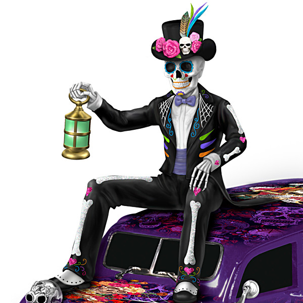 Sugar Skull Hearse Sculpture By Blake Jensen