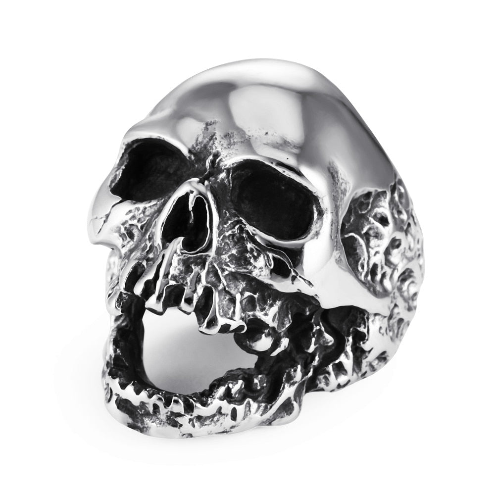 Walking Evil Skull Ring 316L Stainless Steel