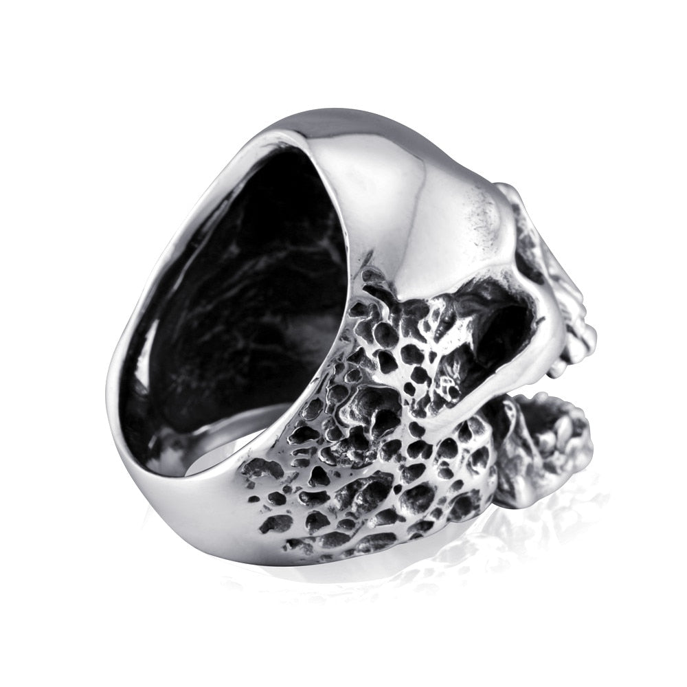 Walking Evil Skull Ring 316L Stainless Steel