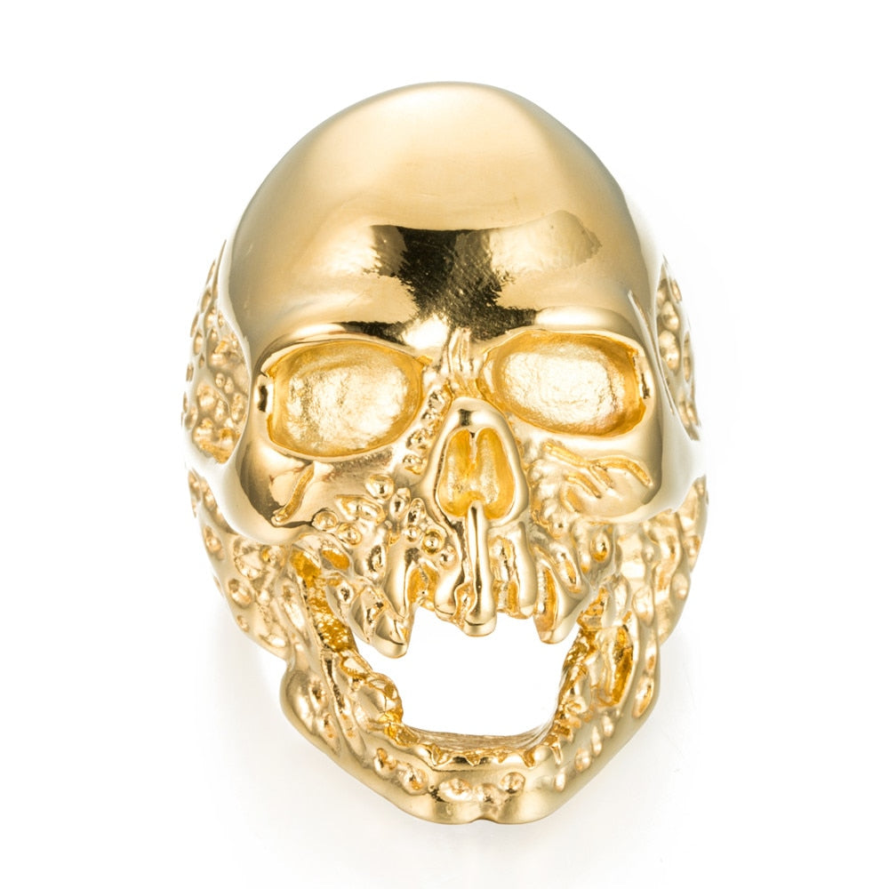 Walking Evil Skull Ring 316L Stainless Steel