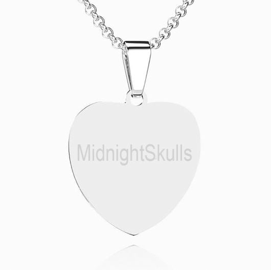 No see no hear no speak evil heart necklace