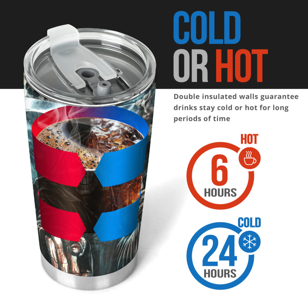 Floral skull travel mug, sugar skull girl tumbler, floral sugar skull beer mug, cinco de mayo skull freezer Mug, dia de los muertos skull tumbler