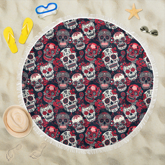 Skull Lovers Beach Blanket