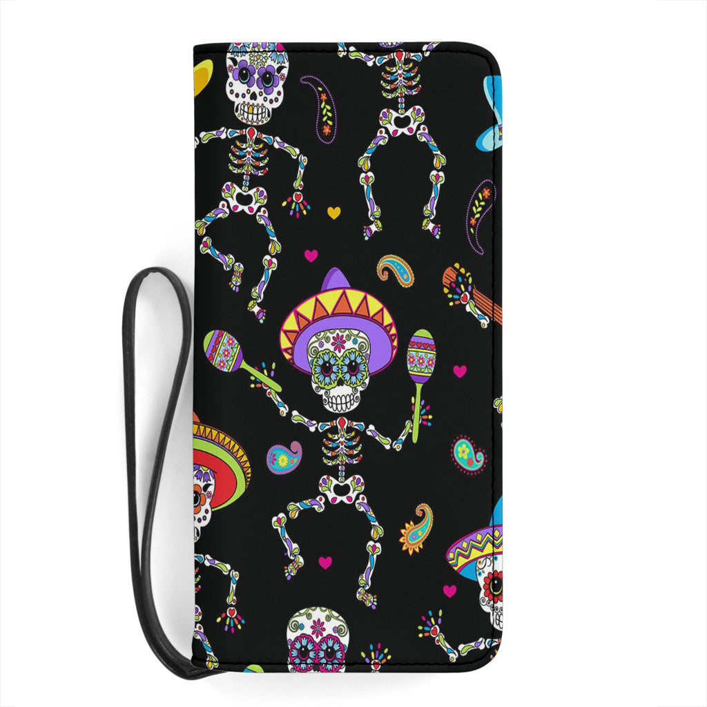 Day of the dead clutch purse