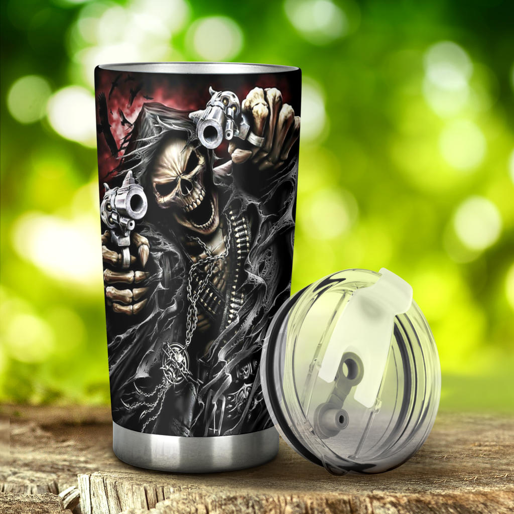 Skull tumbler mug cup