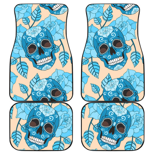 Sugar skull Day of the dead car mat