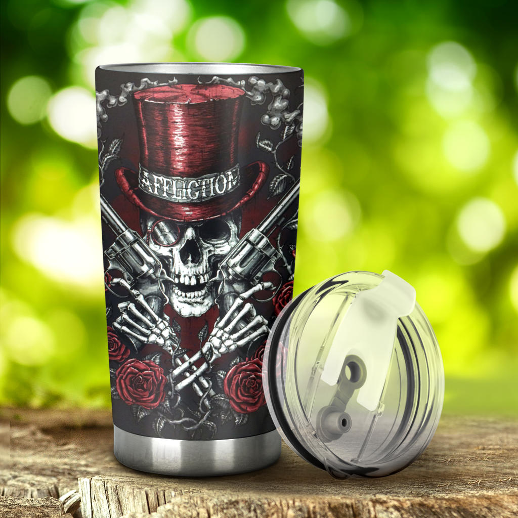 Rose skull coffee mug, biker skull mug, christmas skull tumbler cup mug, flame skull tumbler, halloween jumbo Mug, flame skull cup