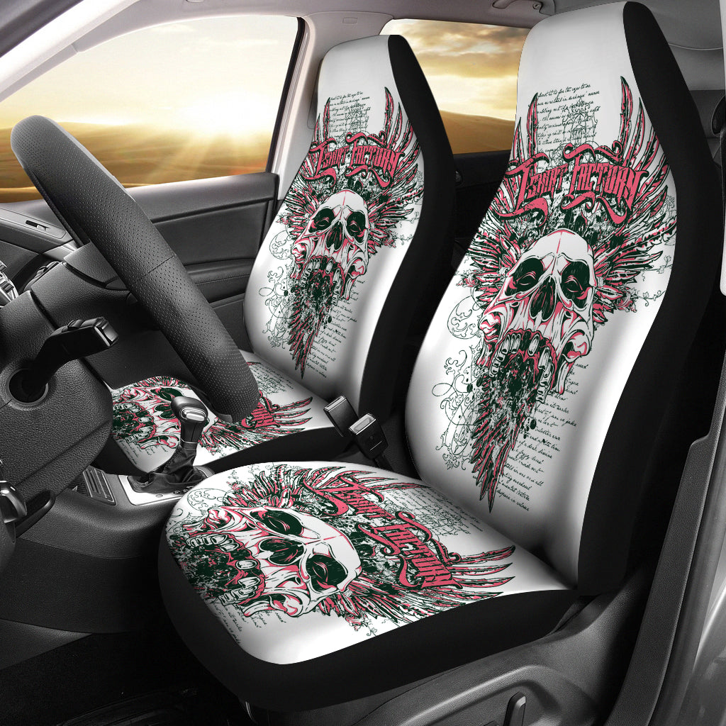 Skull seat cover for car - truck