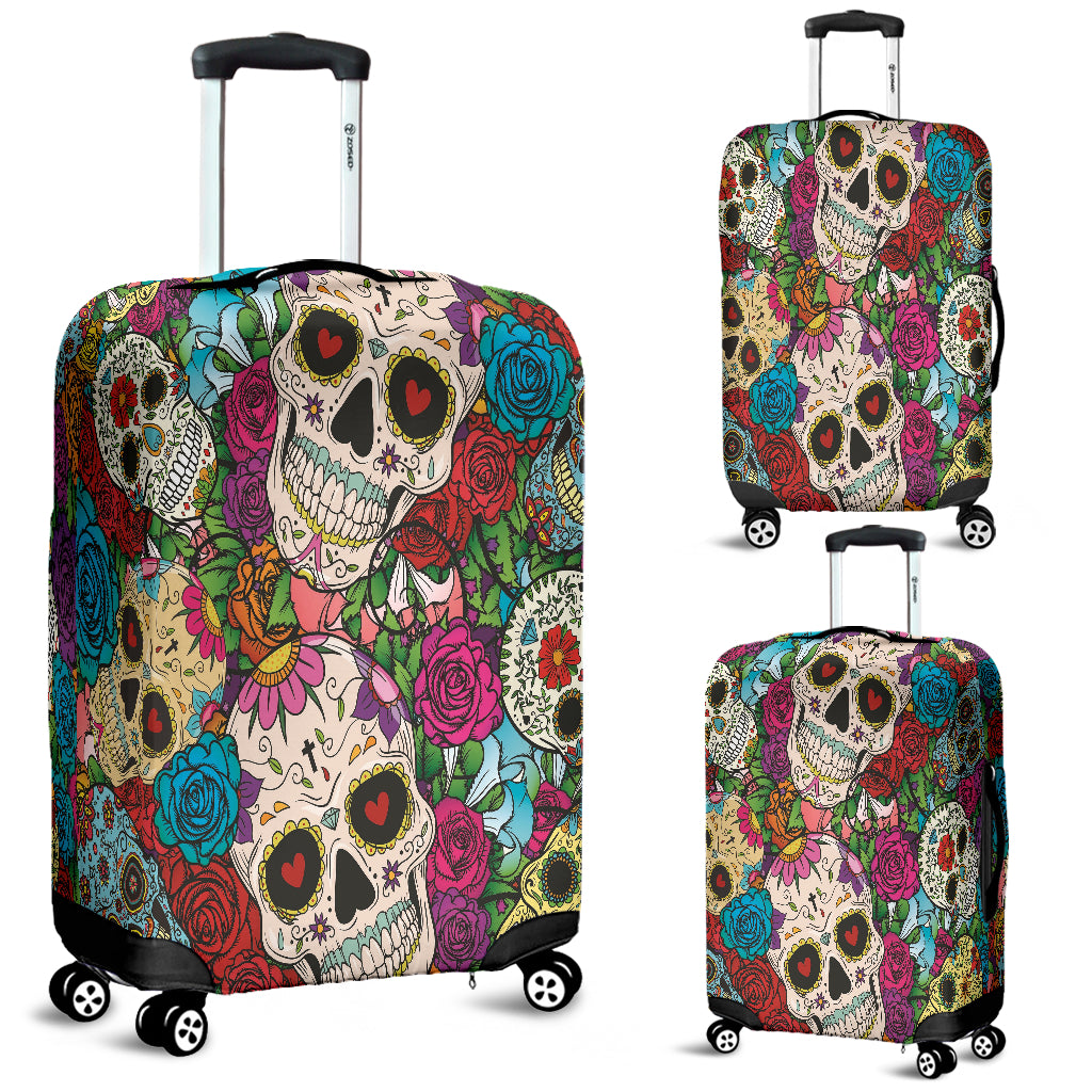Sugar Skull Luggage Cover