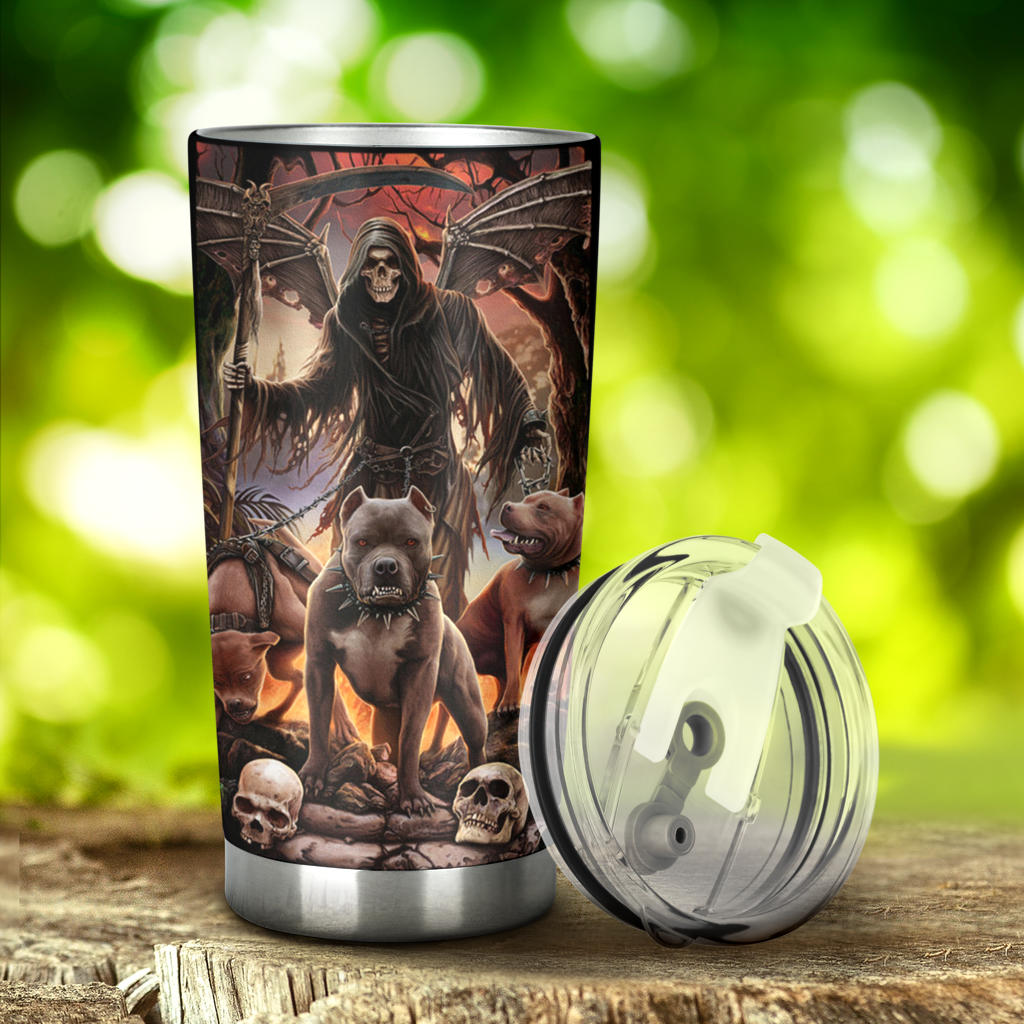 Awesome skull grim reaper tumblers
