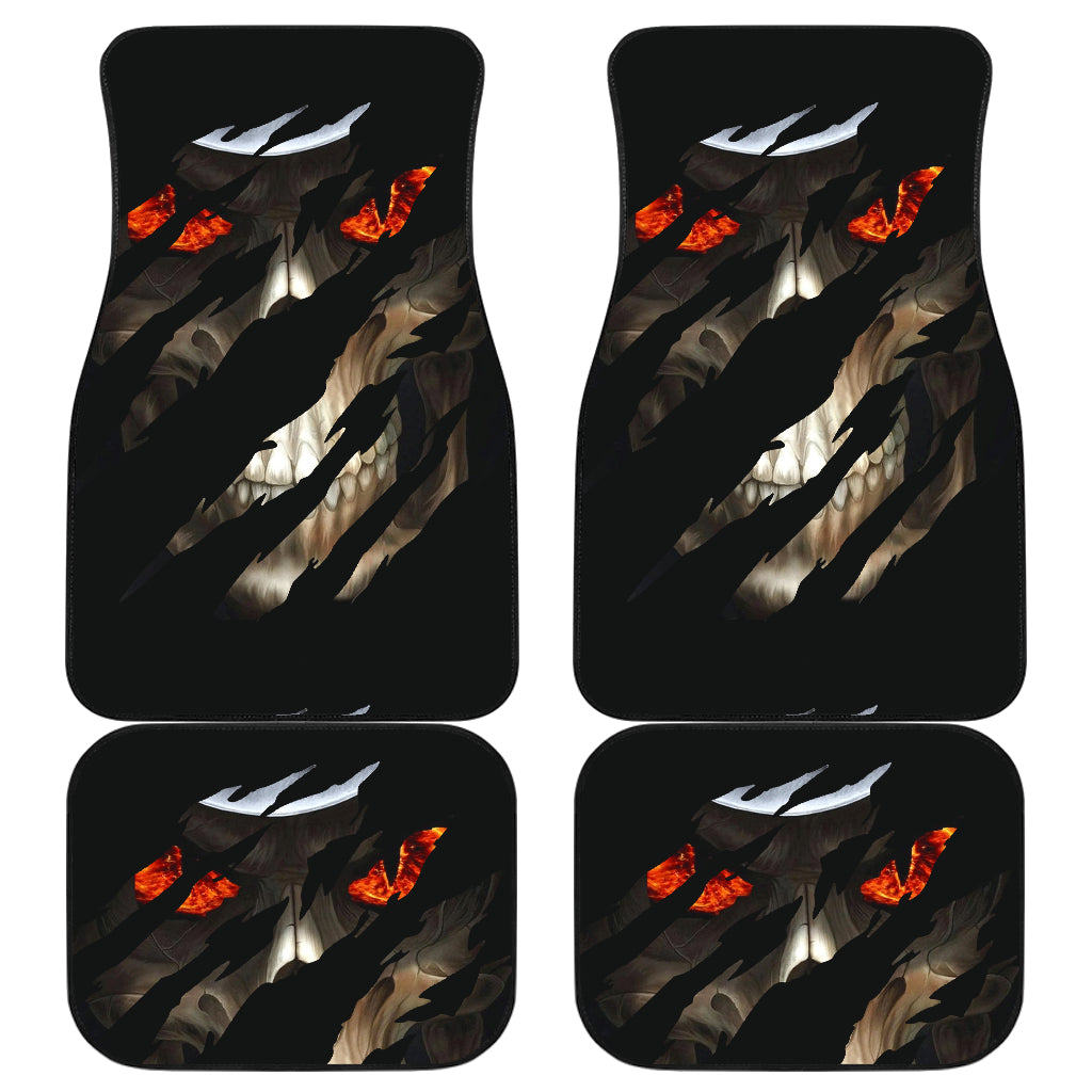 Set of 4 pcs grim reaper skull car mats