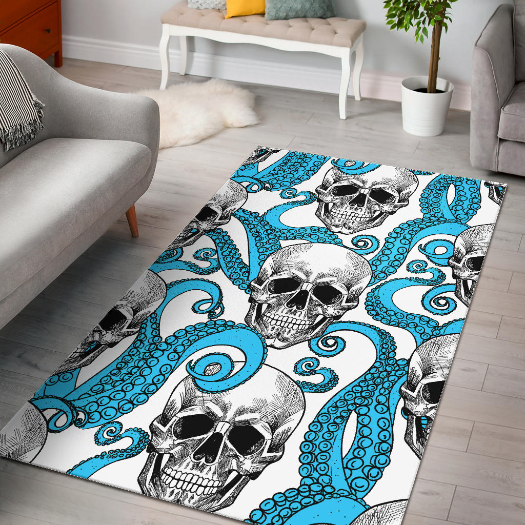 Skull gothic carpet rug mat