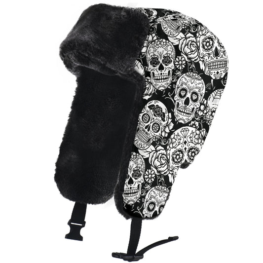 Sugar skull Trapper Hat