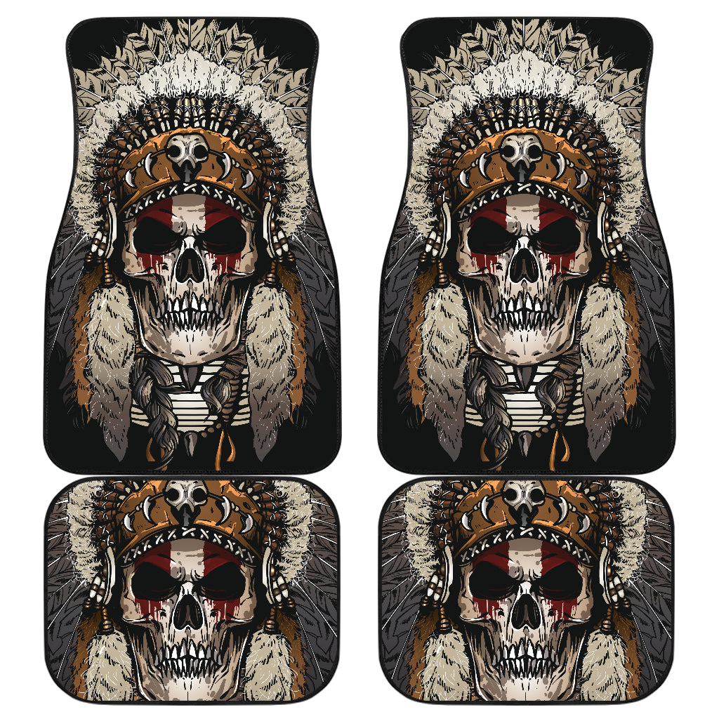 Set 4 pcs skull car mats