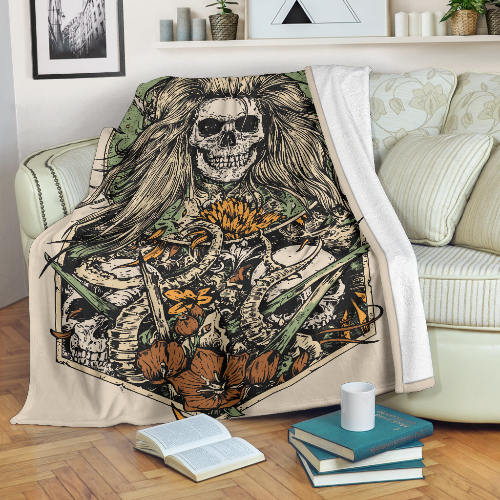 Skull premium blanket
