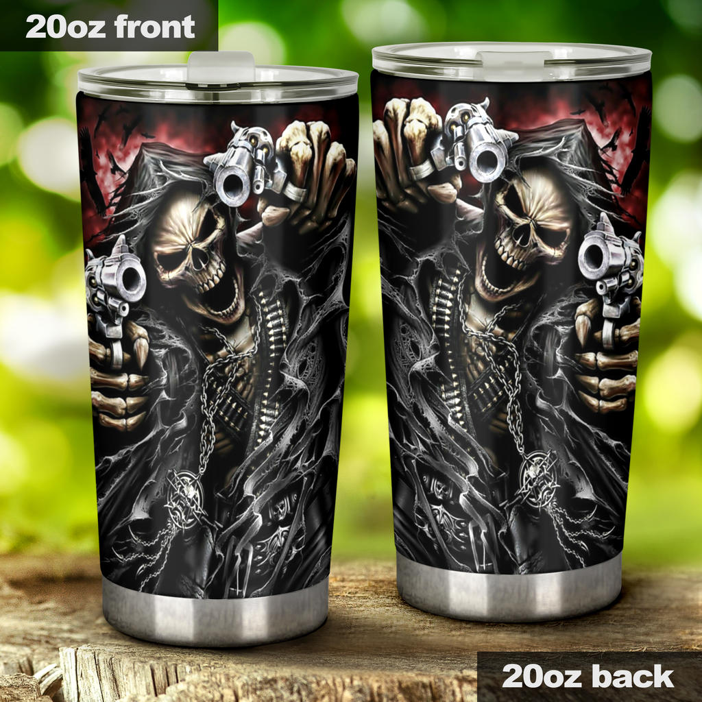 Skull tumbler mug cup