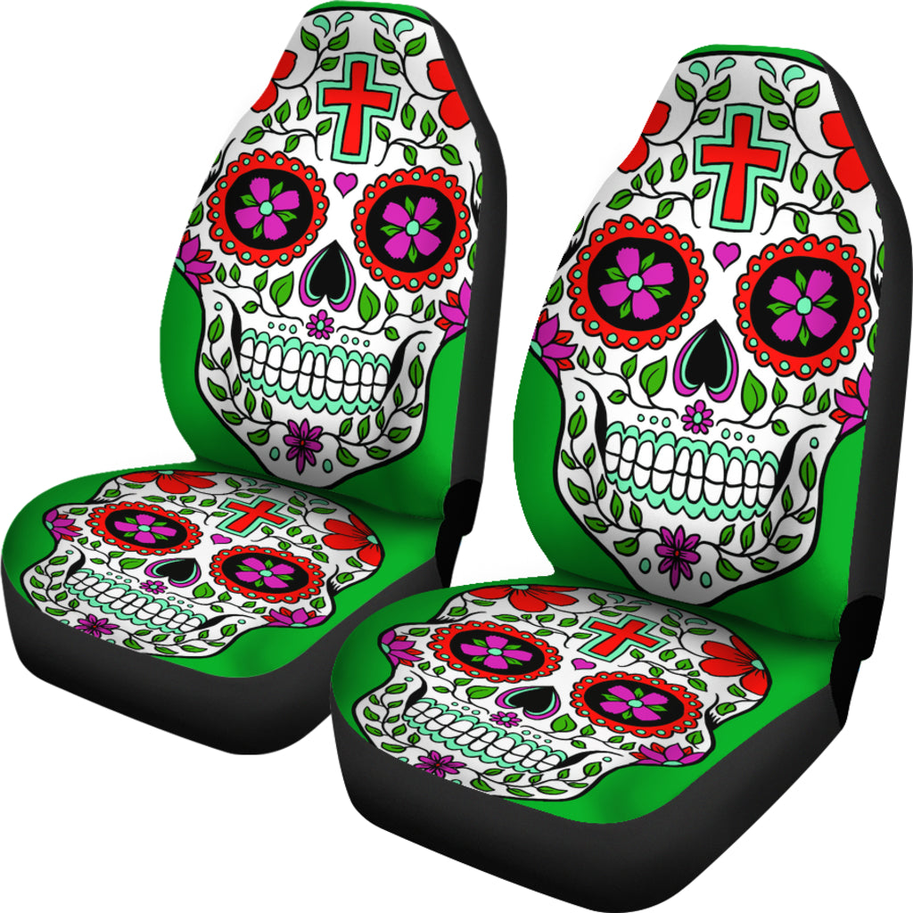 Sugar Skull Car Seat cover