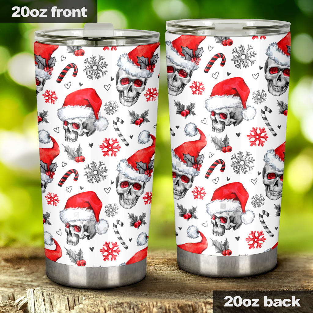 Skeleton tumbler, gothic skull jumbo Mug, punisher skull mug, biker skull travel mug, skeleton beer mug, evil coffee mug, skeleton coffee mug