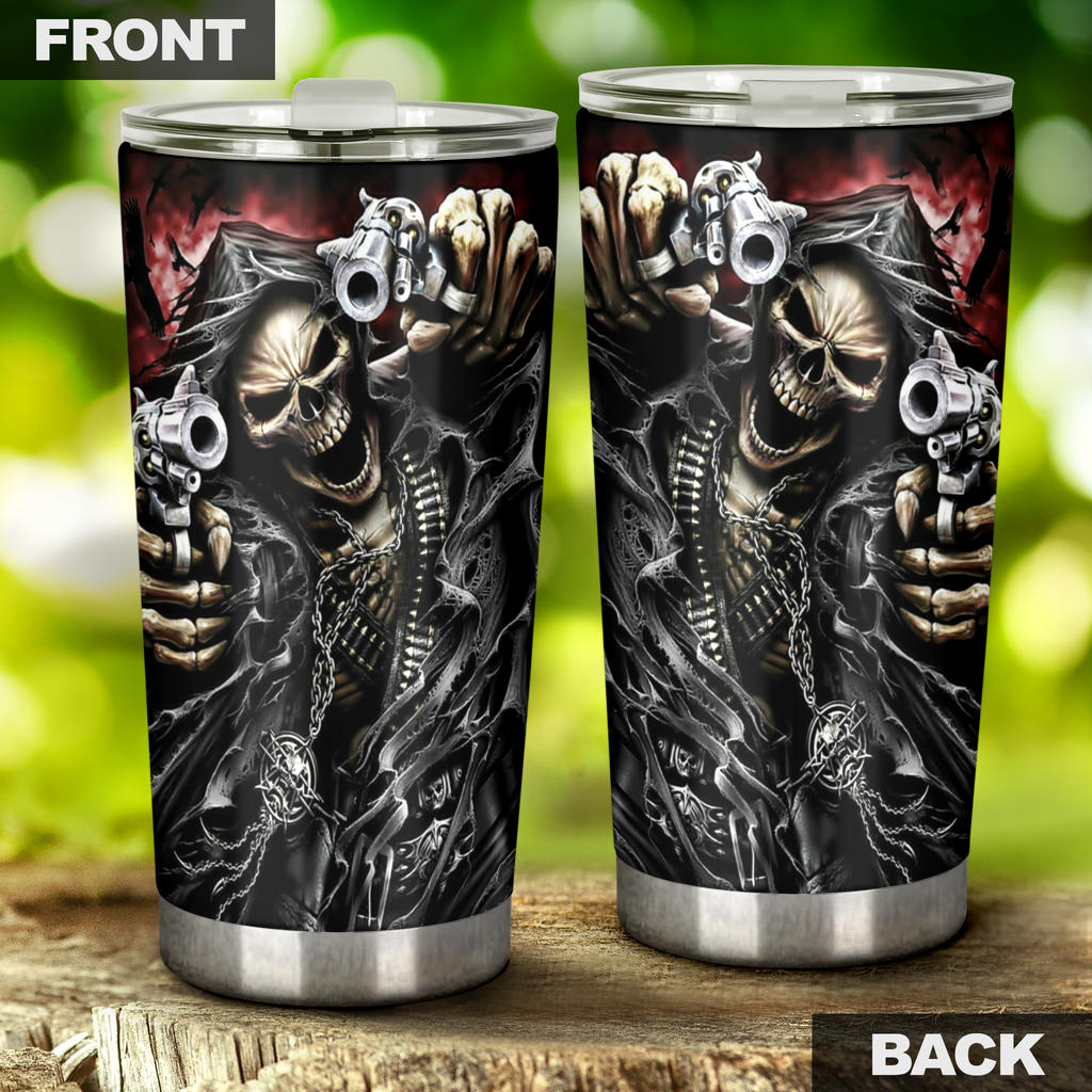 Awesome skull tumbler