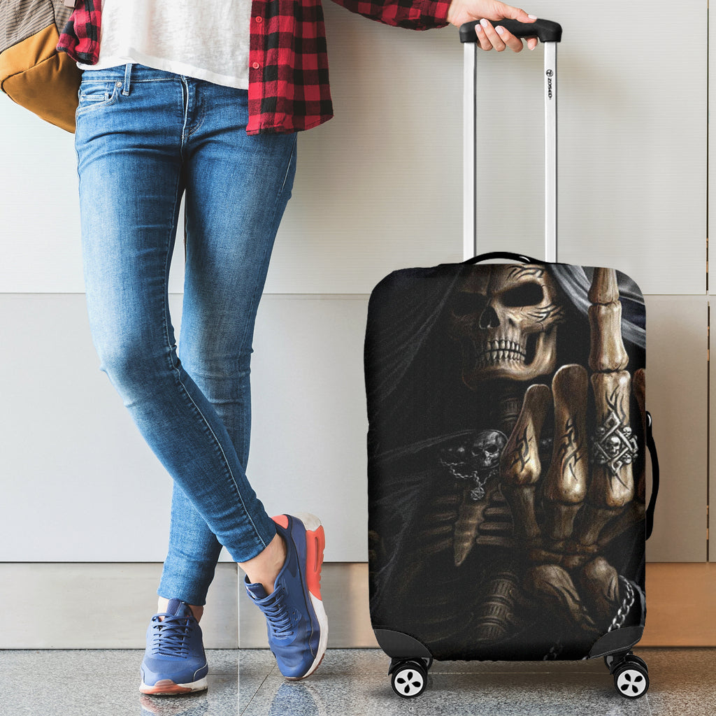 Gothic skull grim reaper luggage cover suitcase covers