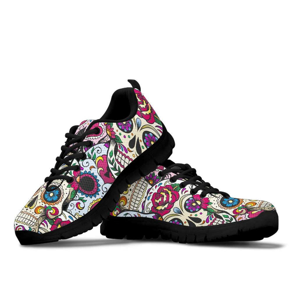 Sugar skull sneakers shoes