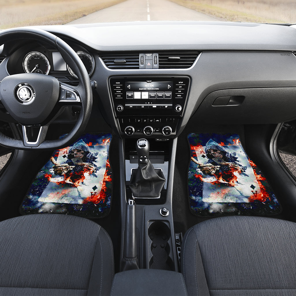 Set of 4 pcs grim reaper Halloween car mats