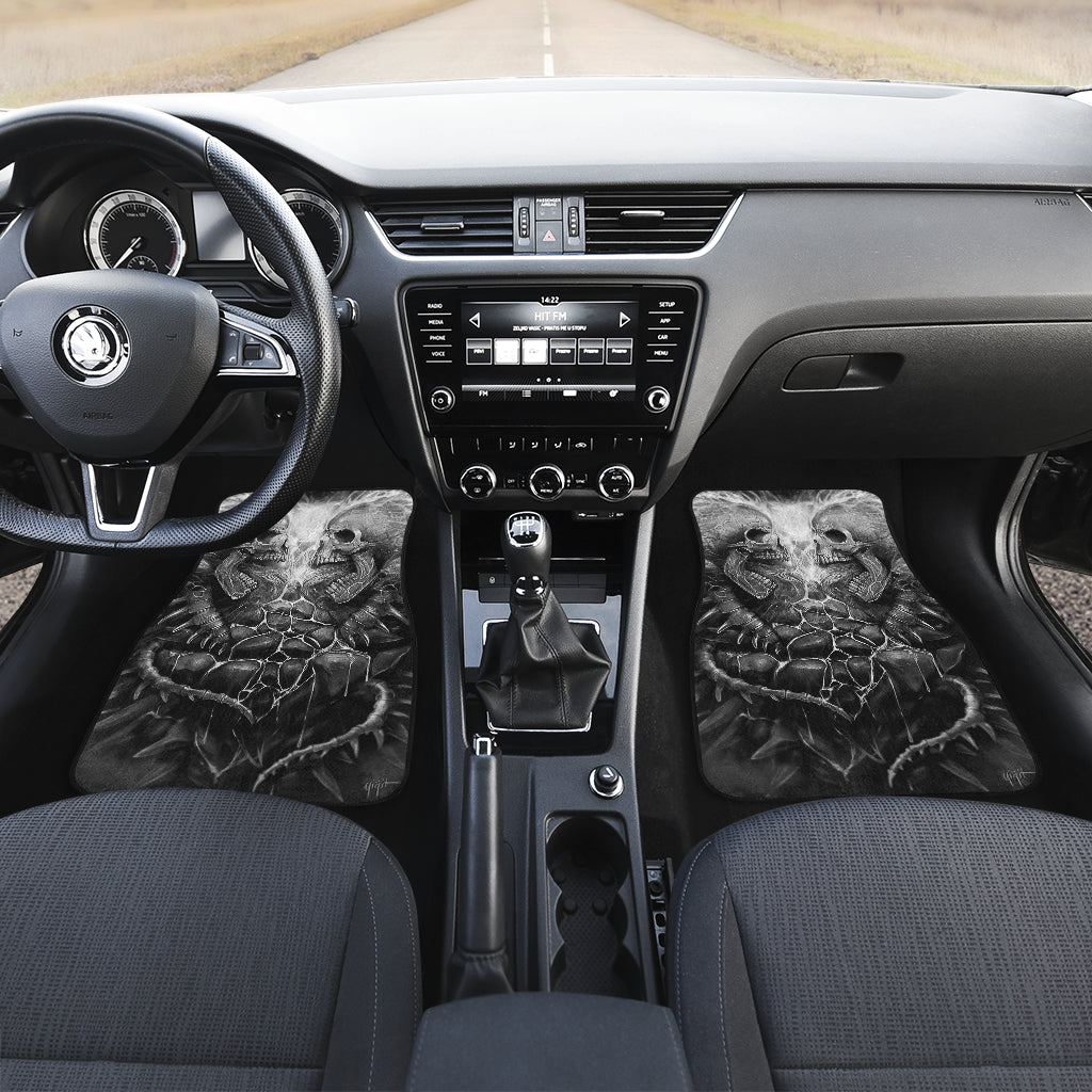 Set of 4 pcs grim reaper car mats