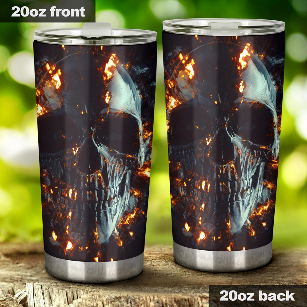 Skull tumbler mug cup