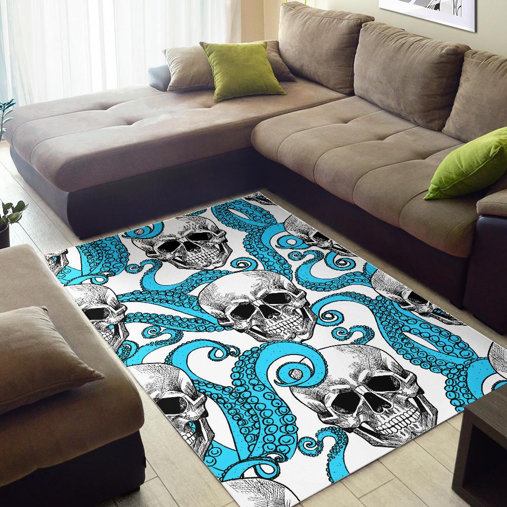 Skull gothic carpet rug mat