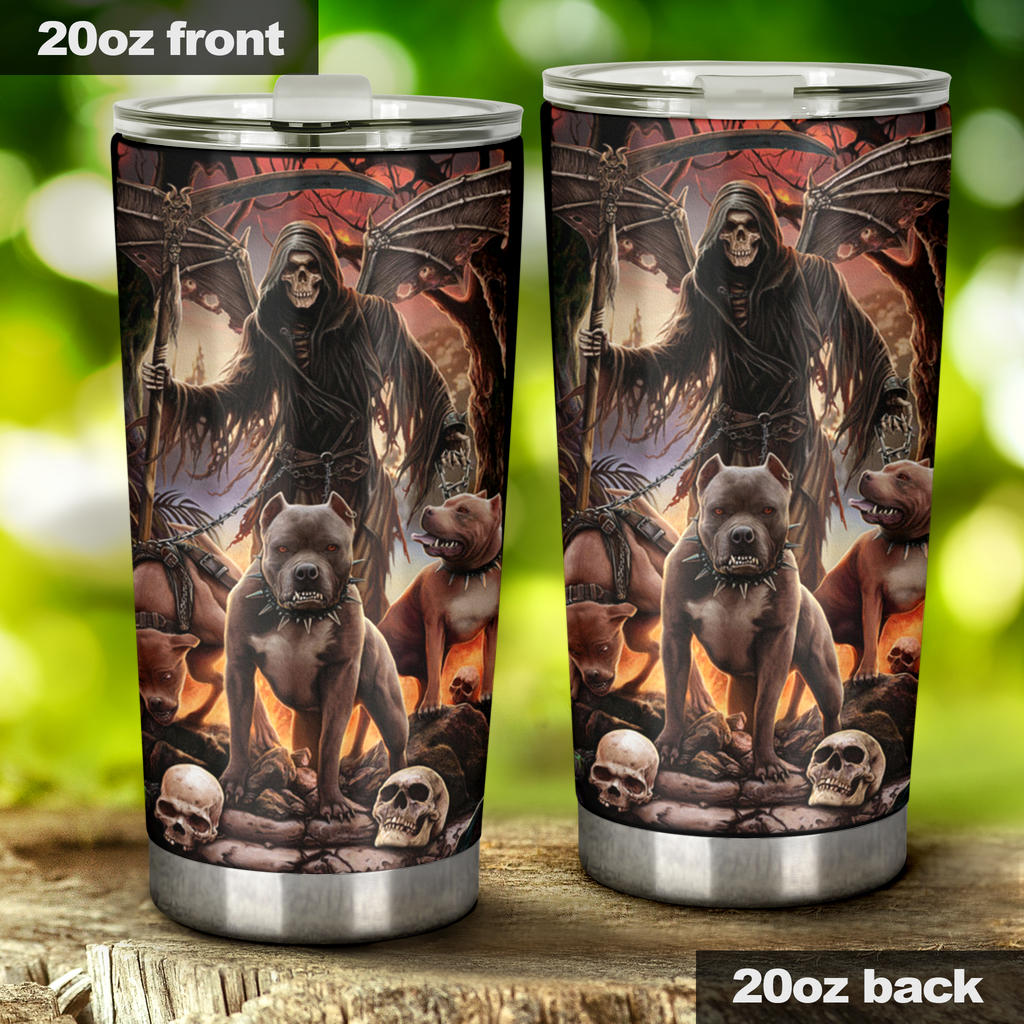 Awesome skull grim reaper tumblers