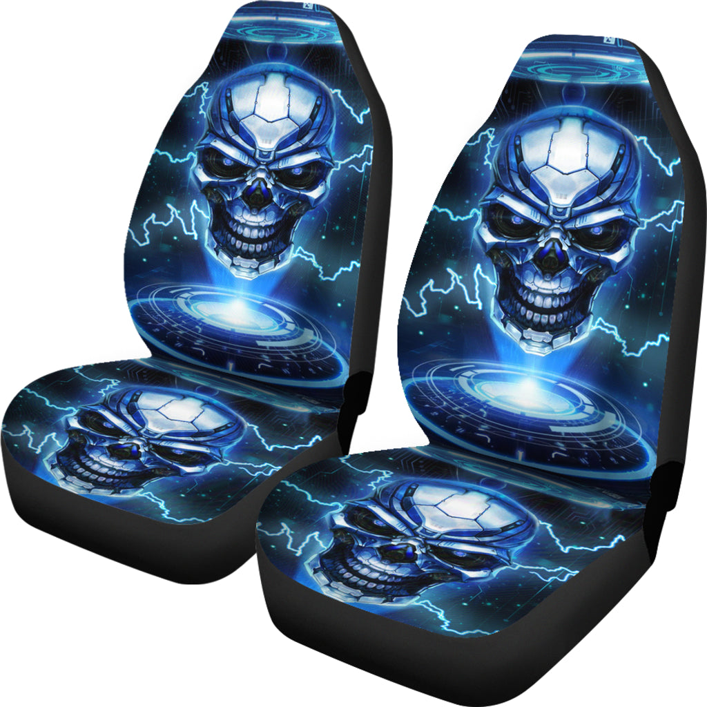 Awesome skull car seat cover
