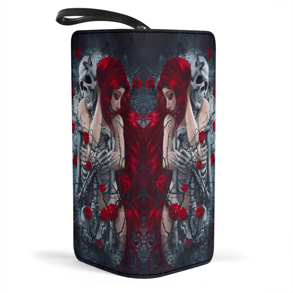 Skull & girl grim reaper clutch wallet purse