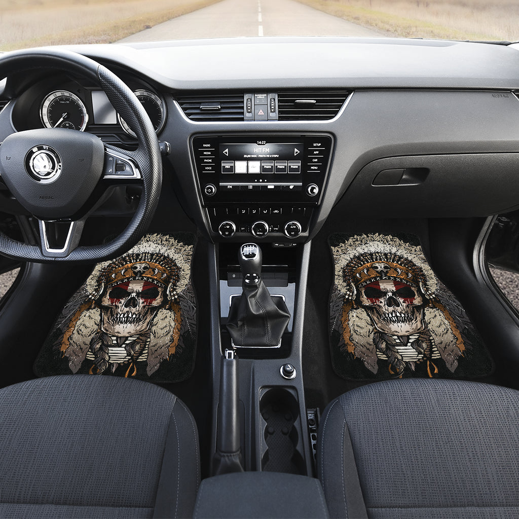 Set 4 pcs skull car mats