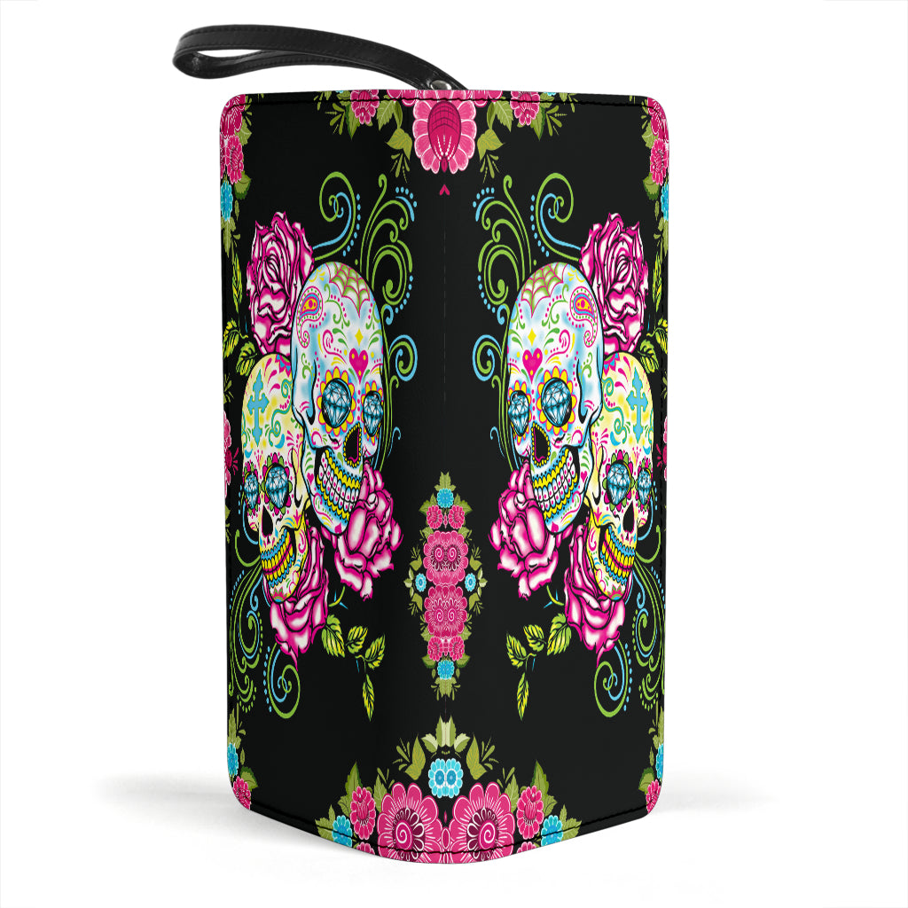 Day of the dead sugar skull girl wallets