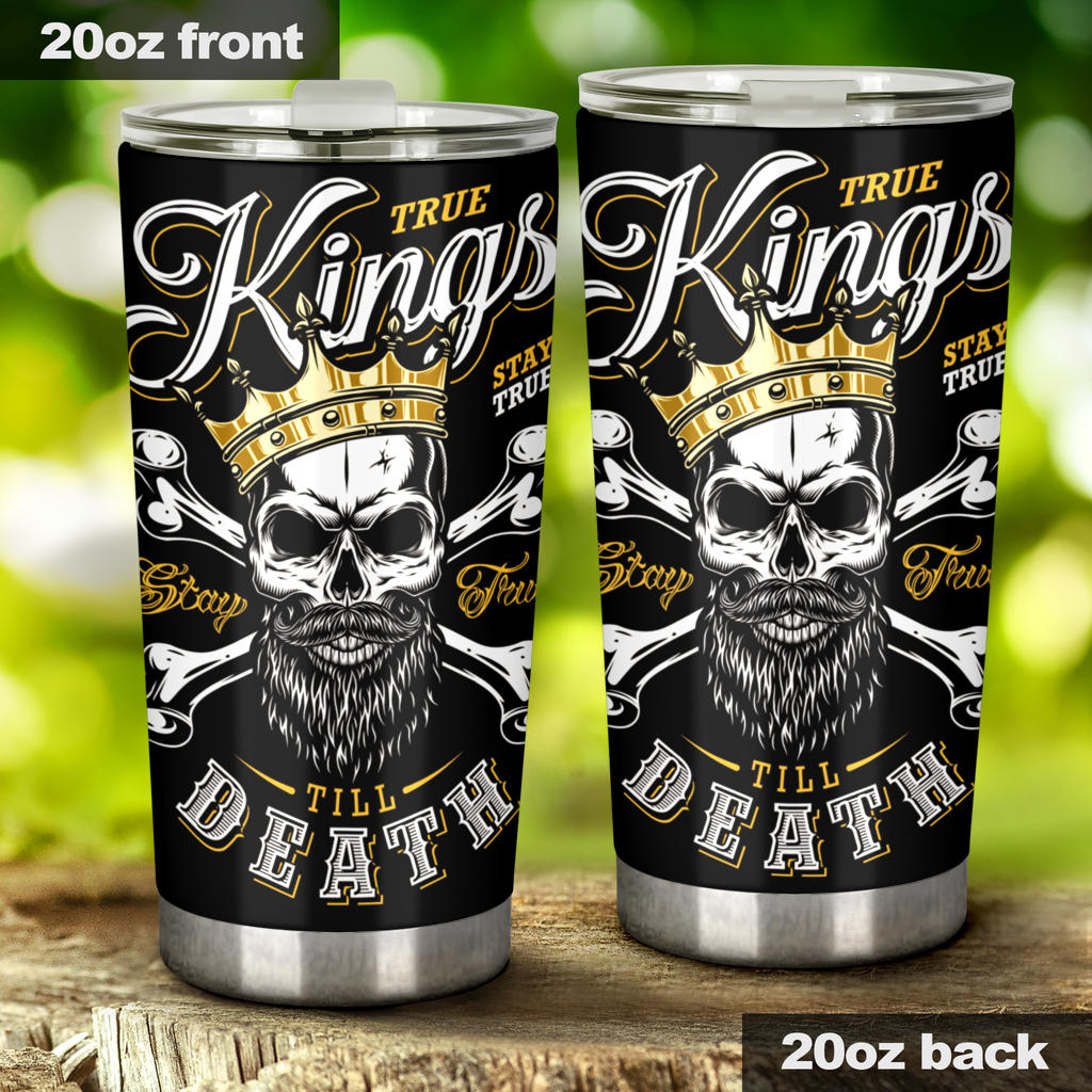 KING skull tumbler mug