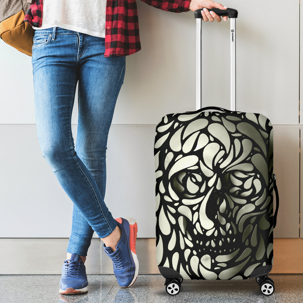 Awesome skull luggage cover