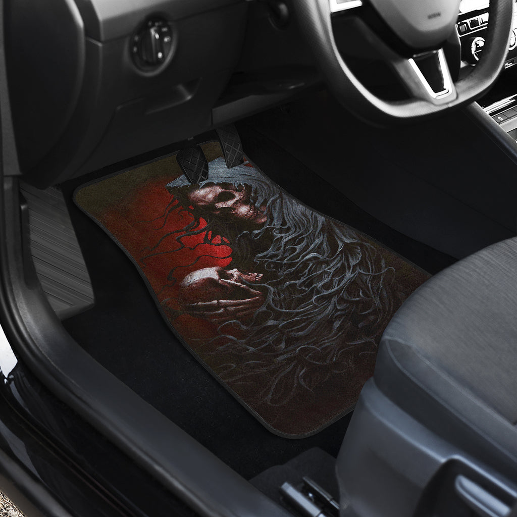 Set 4 pcs skull car mats