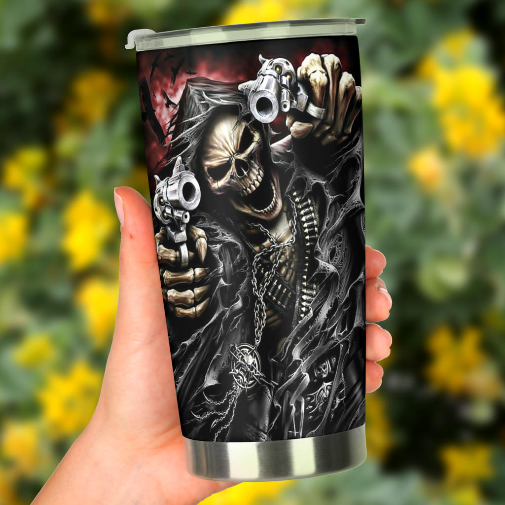 Skull tumbler mug cup