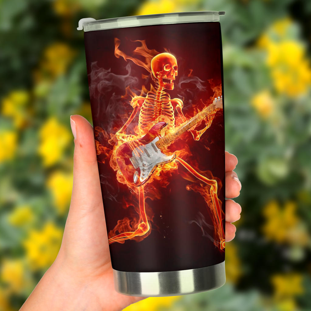 Grim reaper coffee mug, rose skull coffee mug, flame skull cup, skull in fire tumbler cup mug, death skull tumblr, christmas skull tumbler