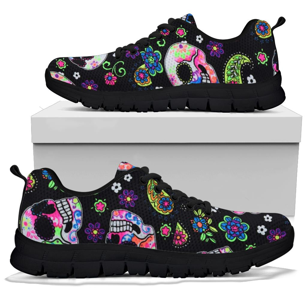Sugar skull sneakers shoes